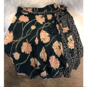 Urban Outfitters Multi Pattern Wrap Skirt